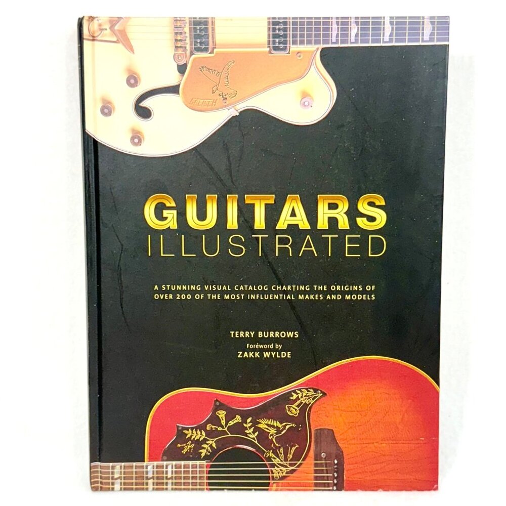 Guitars Illustrated Hardcover Book Featuring 200 Influential Guitar Models/Makes